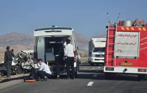 جان باختن راننده پراید در تصادف جاده بردسکن – سبزوار